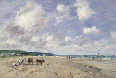 La plage à Tourgeville, 1893